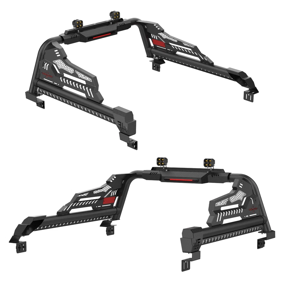 For 1999-2025 Chevy Silverado/GMC Sierra Truck Bed Sport Roll Bar Chase Rack Bar Foto 4 de 4