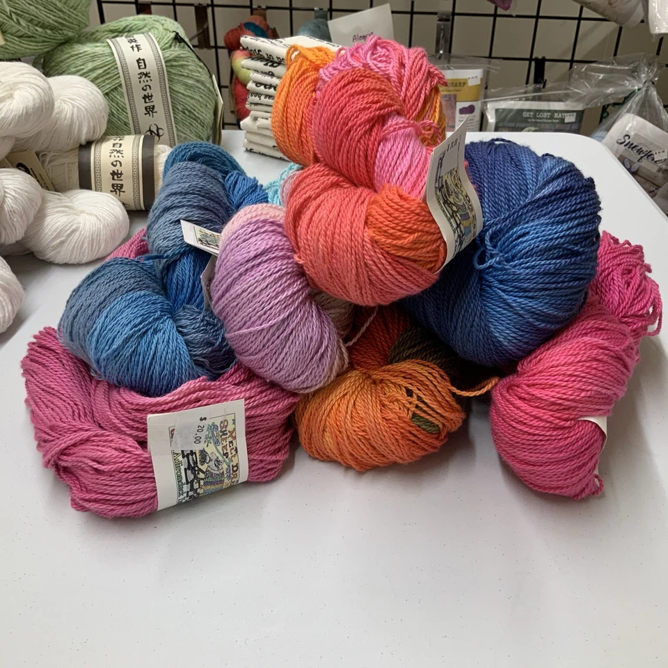 Great Adirondack Yarn Co DK wt Yarns Organic Cotton Hand Dyed Yarn - Image 3 of 4