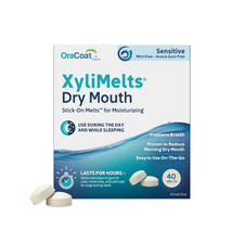 Oracoat Xylimelts Dry Mouth Relief Moisturizing Oral Adhering Discs 40 Count, Se