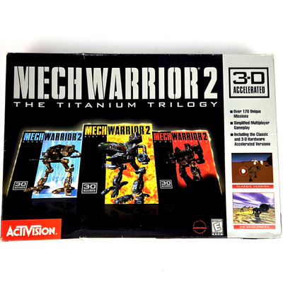 Mech Warrior 2 The Titanium Trilogy (1998 PC) Complete Big Box 3D Accelerated