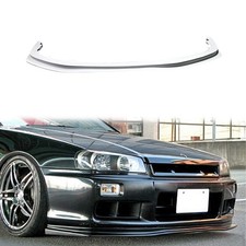 Front Bumper Bottom Lip For Nissan Skyline R34 Gtt Only D1 Style Fiberglass