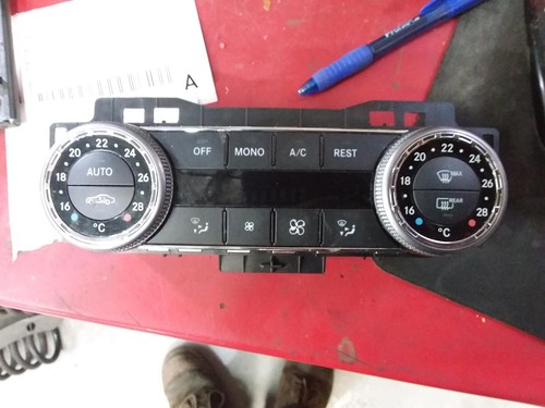 MERCEDES C CLASS HEATER/AC CONTROLS FRONT, W204/C204, 2 BUTTONS PER DIAL, 07/07-