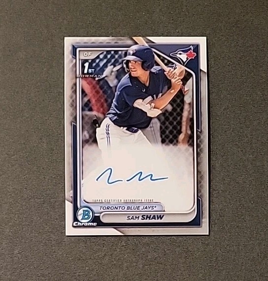 2024 1st Bowman Chrome Auto Sam Shaw #CPA-SS