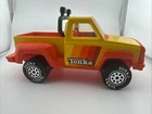 Vintage 1979 Tonka Rally Stepside Pickup Truck Yellow Metal and Plastic Pickup