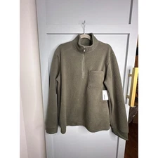 SONOMA Mens Forest NWT  Arctic Fleece Half Zip Pullover Long Sleeve Size M