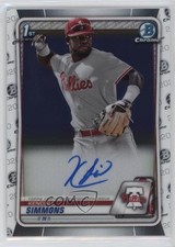 2020 Bowman Chrome Prospect Auto Kendall Simmons #CPA-KSI Auto 1cc7