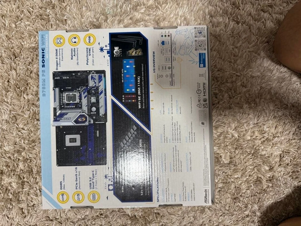 ASRock B760M PG SONIC Motherboard WiFi Intel LGA1700 TI - Image 3 of 3