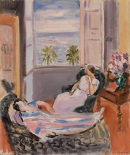Henri Matisse 1922 INTERIOR WITH OPEN WINDOW Modernist Oil Painting Art Print