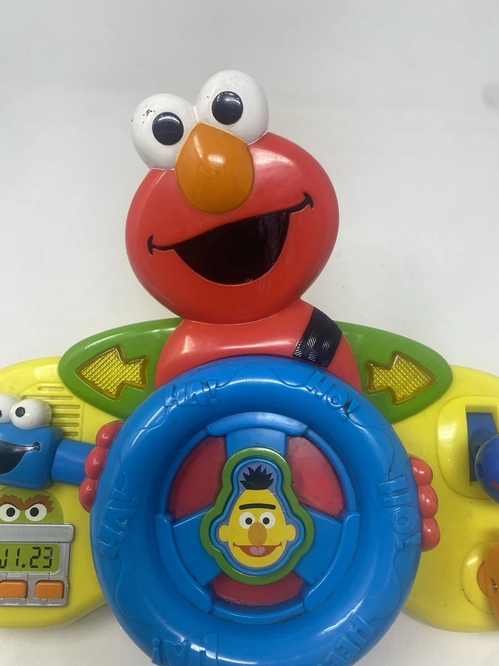 Volante de motorista Sesame Street Elmo Giggle 'n Go brinquedo Mattel 2006 não testado - Imagem 3 de 4