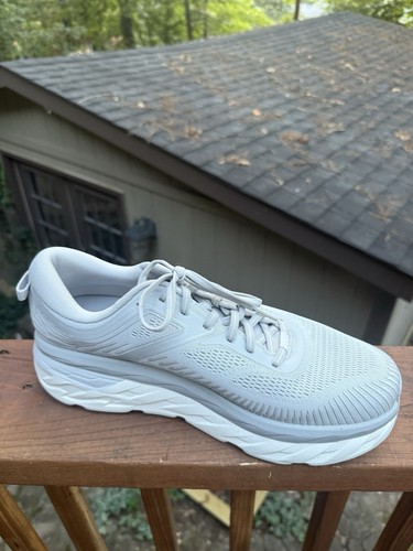 Hoka One One Bondi 7 Sneakers Shoes Dove Gray Mens Size 11.5 EE - Picture 8 of 11