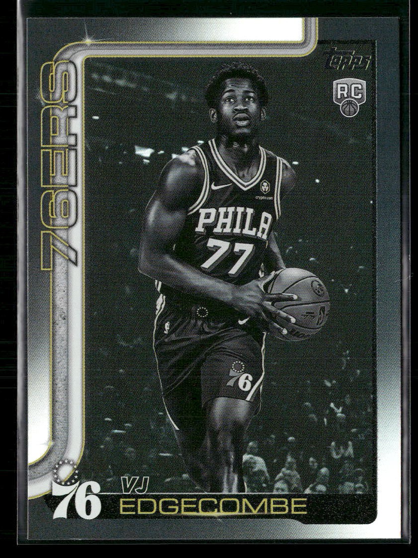 2025-26 Topps #203 VJ Edgecombe RC Blackout Foil - Black Friday