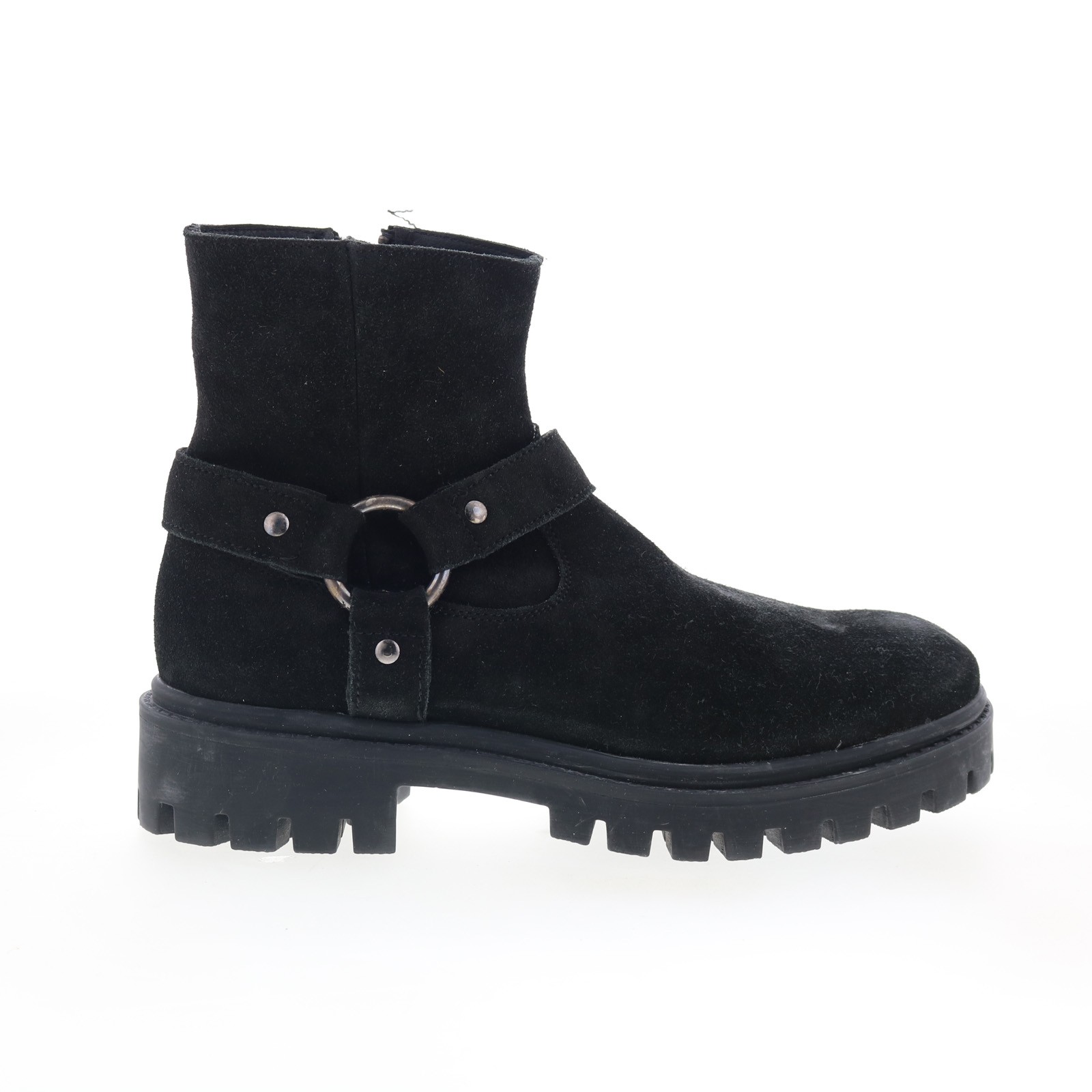 Dingo Road Trip DI-845 Mens Black Suede Zipper Casual Dress Boots 8.5