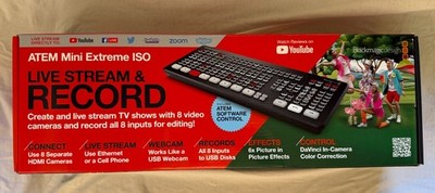 Blackmagic ATEM Mini Extreme ISO   8x HDMI Videomischer, OVP, getestet