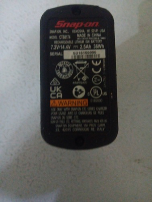#ad ctb8172 snap on battery $45.00