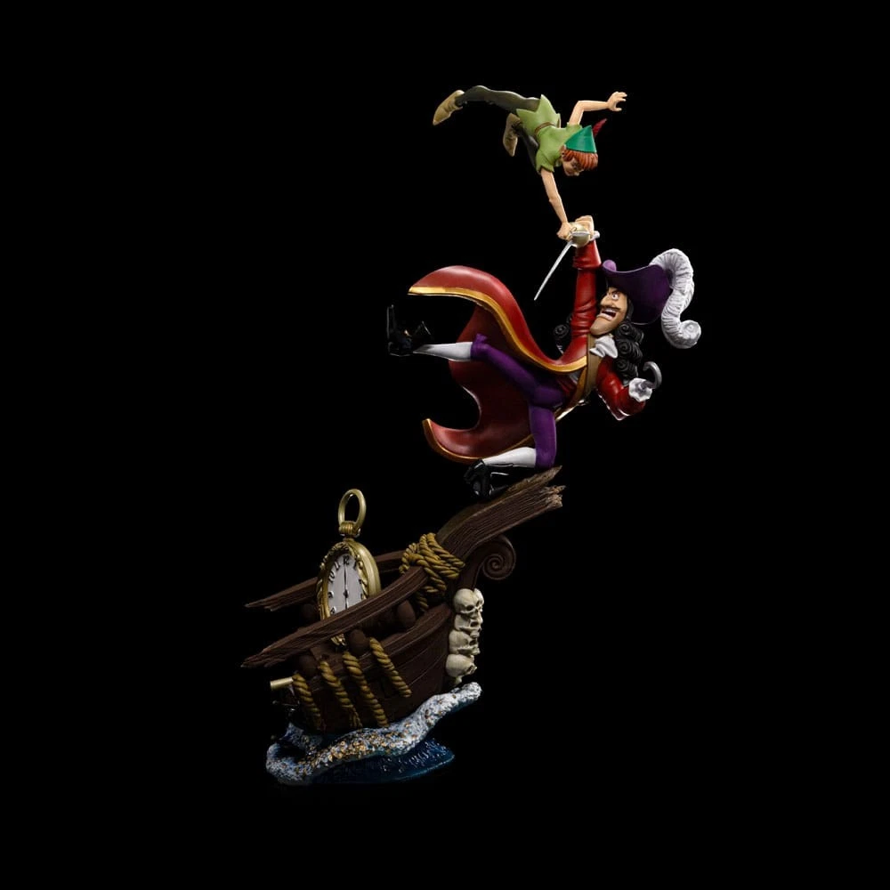 Disney Scale Statua 1/10 Peter Pan Vs Hook 40 Cm Iron Studios