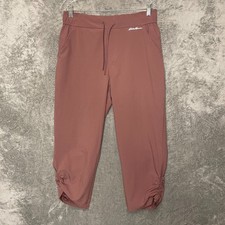 Eddie Bauer Women High Rise Straight Rapids Capri Ripstop Hiking Outdoor M