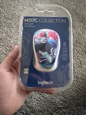 Logitech M317C Collection Wireless Optical Mouse Multicolor Scroll Wheel 3 Btn