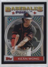 2020 Topps Finest Flashbacks Black Refractor 6/25 Kean Wong #129 4f5
