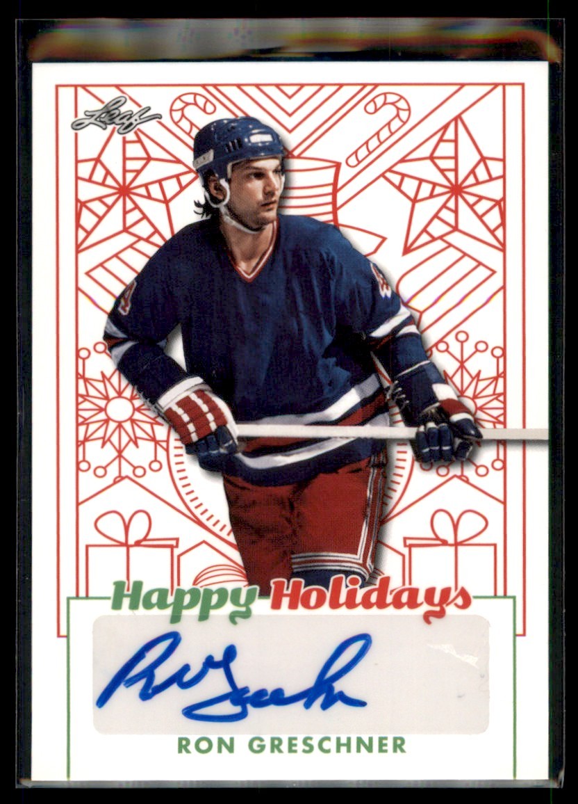 2023-24 Leaf Holidays Ron Greshner New York Rangers #BA-RG1 Auto (a)