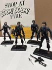 G.I. Joe Cobra Night Watch troopers 25th anniversary.set of 4 incomplete