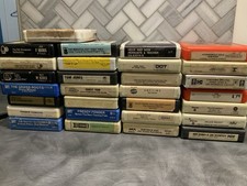 8 Tracks Tapes Mixed Genres Artists Untested Lot of 29 Country Classics Funk 