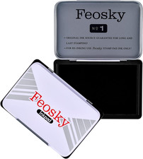 Ink Pads for Rubber Stamps Extra Large Size 5-1/2" by 3-4/5" Inches Black 