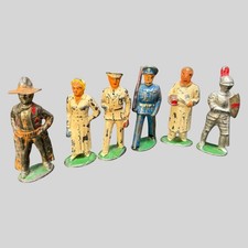 Vintage Manoil Barclay Lead Figures Lot 1930s 40s Civilians Knight 6