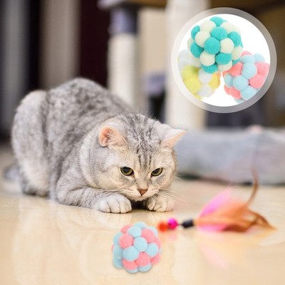  3 Pcs Haustierball Kitten Spielzeug Interaktives Katzenspielzeug