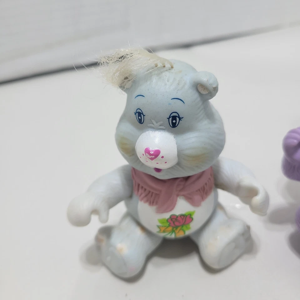 Lote de 4 figuras vintage de PVC Care Bears 1983 AGC Hong Kong Foto 2 de 4