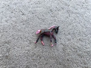 Super Cute Custom OOAK Breyer Horse Mini Whinnie Pink Tie-Dye Cantering Foal
