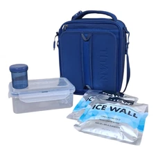 Titan by Arctic Zone Expandable Lunch Box - Blue - Crush Resistant - Insulated