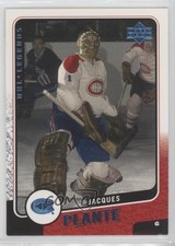 2000-01 Upper Deck Legends Jacques Plante #66 HOF 0o5t