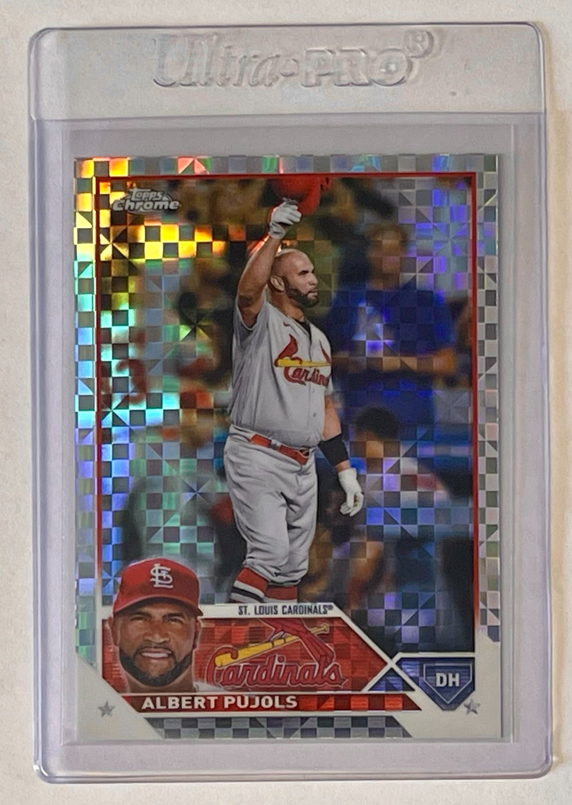 Albert Pujols 2023 Topps Chrome #143 X-Fractor