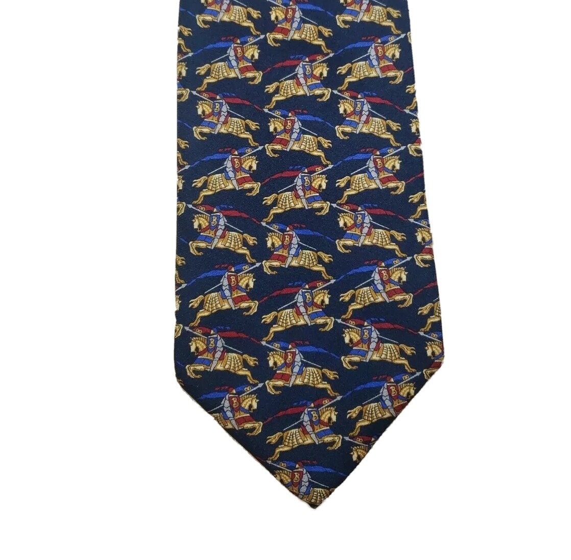 Vintage Burberrys Burberry Equestrian Knight ALL OVER Print