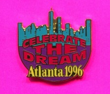 1996 OLYMPIC PIN CELEBRATE THE DREAM PIN SERIAL #/5000