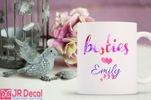 Regalo Natale Amore.Personalizzato Migliore Amica Tazza Bff Casacca Nome Regalo Di Compleanno Natale Amore 2 Ebay