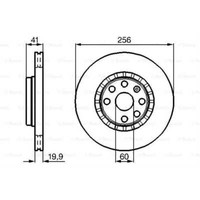Bosch 2X Bremsscheibe Vorne 25585 BelüFtet InnenbelüFtet FüR Opel 0 986 478 535