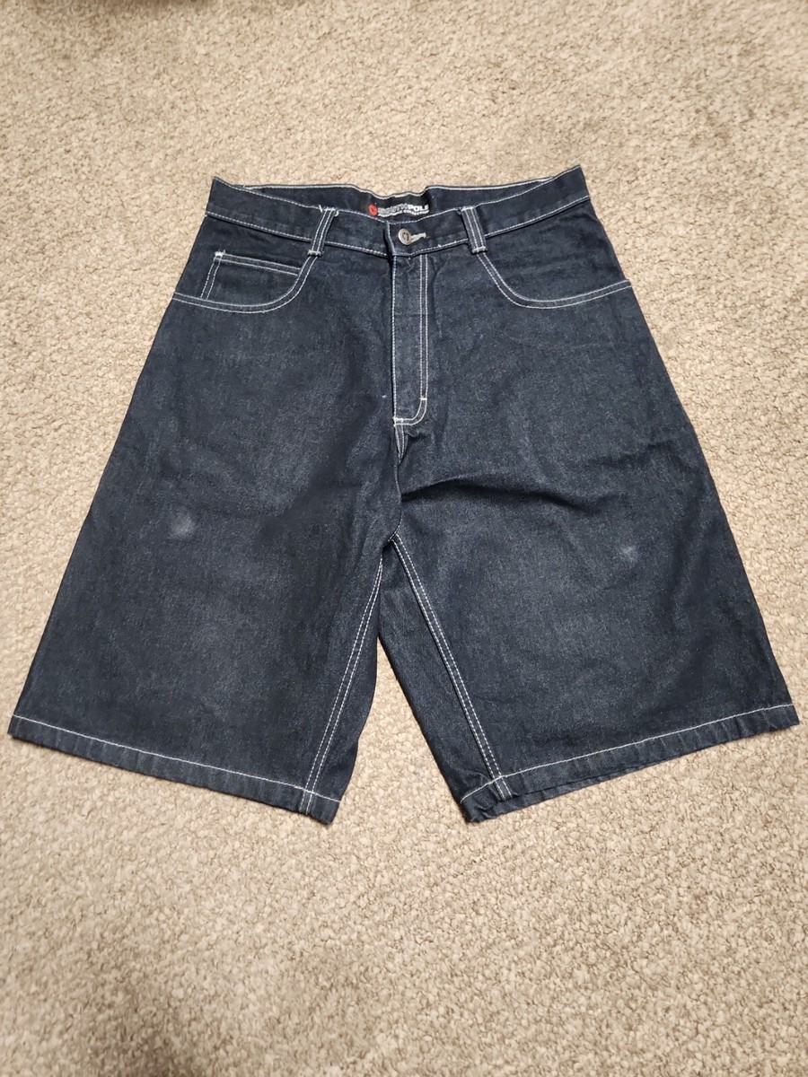 Southpole Mens Baggy Denim Jean Shorts Blue Size 34 | eBay
