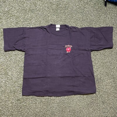 Jim Beam Shirt XL Vintage 90s 00s Y2K Alcohol Liquor Promo Tee | eBay