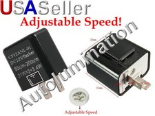 2 Pin Blade CF12ANL-01 Adjustable Electronic Flasher Relay Fix LED Turn Signal