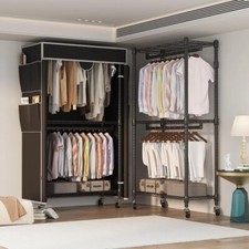Metal Clothes Rail Storage Garment Shelf Hanging Display Stand Rack Heavy Duty??