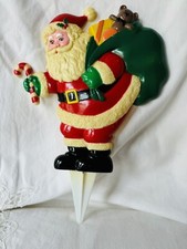 Vintage Plastic Santa Claus Christmas Display