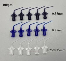 100pcs Dental Endo Irrigator Syringe Tip Endodontic Irrigation Needle Intraoral