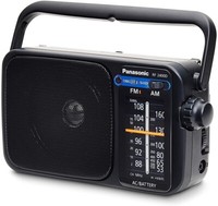 Panasonic Portable FM / AM Radio 2 Band Receiver AC / DC Operation RF-2400 BLACK