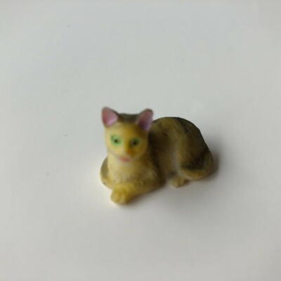 Mini Cat Figures Assorted Collection - 12 Count Small Cat Statues - Cute Animal Collectibles
