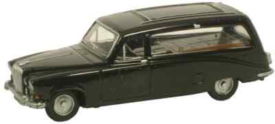 Oxford NDS002 Daimler DS420 schwarzer Leichenwagen 1:148 Maßstab N Stärke T48 Post