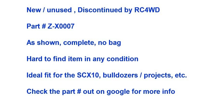 RC4WD Blade Snow Plow fits SCX10 TF2 Metal Bulldozer Shovel Z-X0007 Discontinued - Image 2 of 4