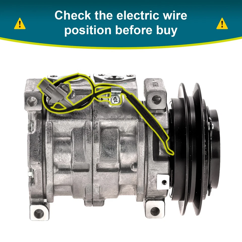 Nuevo compresor de aire acondicionado para Hino 258LP - OE# 447220-5980 QR Foto 2 de 4
