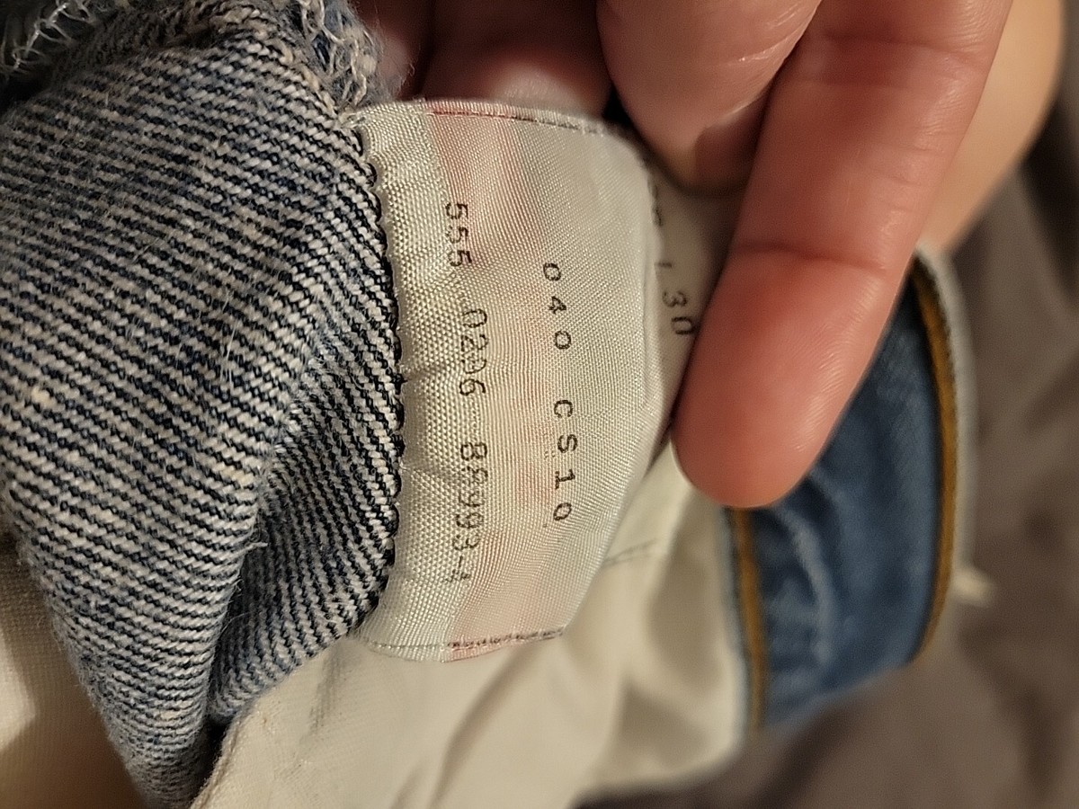 Vintage Levi 501XX Jeans Made USA Denim Button Fly 555 Rivet