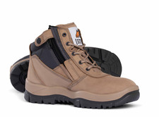 Mongrel Zipsider Work Boots Steel Cap Men Woman Unisex Safety Shoes 261060 Stone